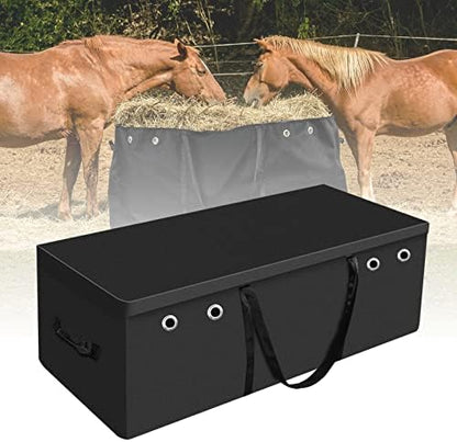 Hay Bale Storage Bag-600d 44.4" x 22.8" x 18.7'' Extra Large Horse Hay Bag