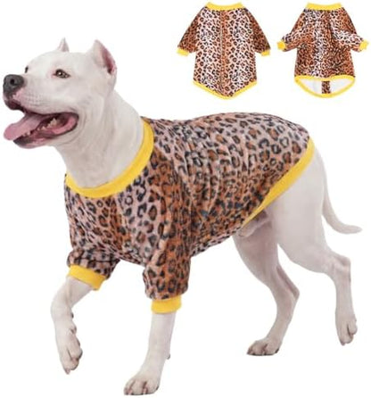 LovinPet Flannel Dog Coat, Winter Dog Coat, Loquat Rough Leopard, XXL