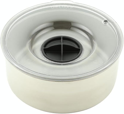Slopper Stopper Stainless Steel Dripless Water Bowl with Tritan Plastic Lid, Holds 1 Gal, Reduces Spills & Trails Up to 85%+, Water Bowl for Giant Breed Dogs (86-130 lbs), The Original Slobber Stopper