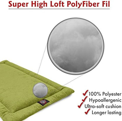 Majestic Pet Dog Crate Mat - Machine Washable Soft Plush Pet Bed Pad for Crates & Kennels | USA Crafted | 30"x21" Villa Apple
