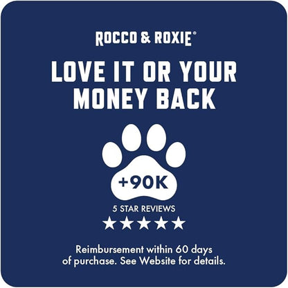 Rocco & Roxie Cat Probiotics, Health Supplement for Cats, Prebiotic & Postbiotic for Digestive + Gut Support, Constipation Relief, Anti Diarrhea, Supplements & Vitamins, Chicken Flavored Crunchy Chews