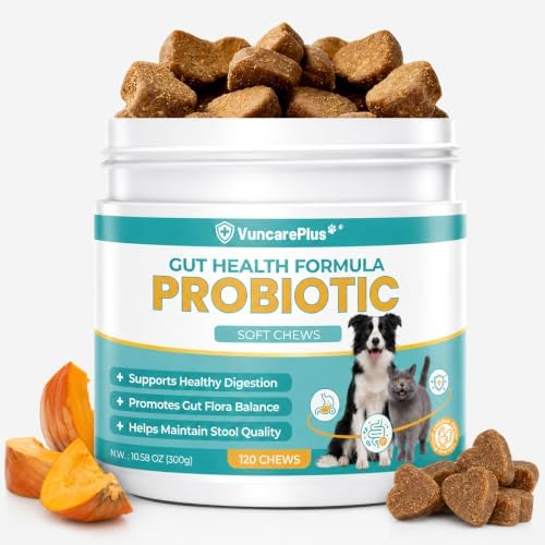 Probiotics for Dogs & Cats, 3 Billion CFU, 120 Soft Chews