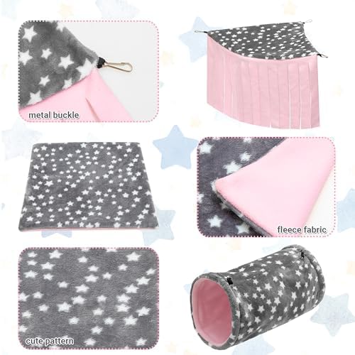 Guinea Pig Hideout, 3 Pack Tunnel Mat Corner Pet Cage Accessories