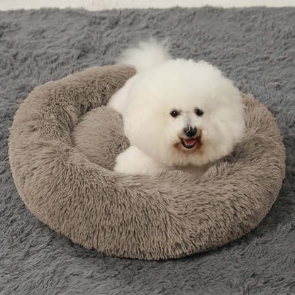 Hachikitty Calming Donut Cuddler Dog Beds, Medium & Large, 24''
