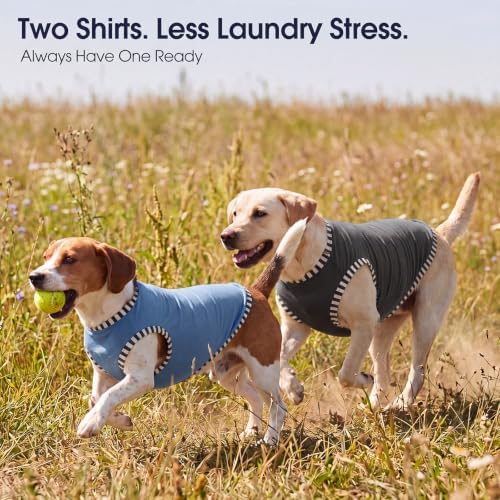 IECOii 2 Pack Dog Surgery Recovery Shirt Sleeveless Lightweight Dog Tshirt