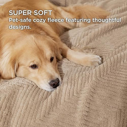 Bedsure Ultra Soft Dog Blankets for Medium Dogs Cats 300GSM Fleece,30x40