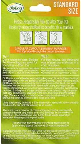BioBag, Pet Waste Bags, 50 Count (Pack of 4)