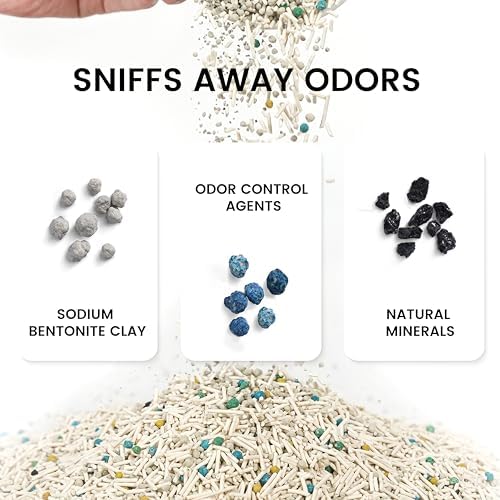 Tofu Cat Litter, Dr. PawPaw Clumping Cat Litter, Natural Tofu Scent 18 lb (3 x 6 lb Bags), Dust-Free Keep Kitty Tidy, Superior Odor Control Keep Step Fresh