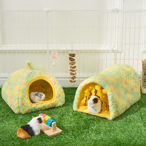 Avont 2-Pack Guinea Pig Tunnel & Hideout Bed Set