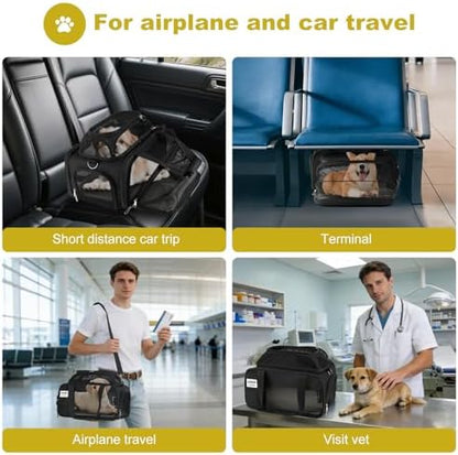 pidipiti 17x11x9.5 Soft-Sided pet Carrier,for Extra-Small Dog or Medium cat