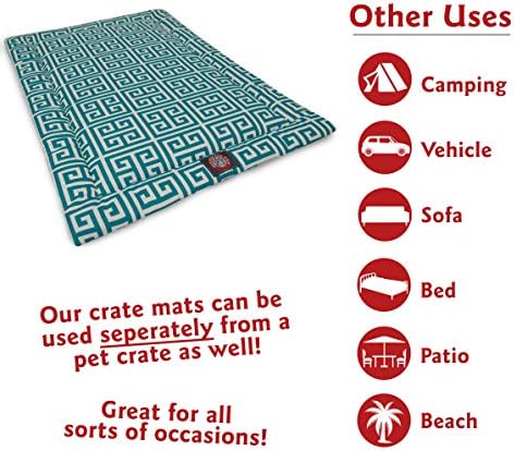 48" Towers Pacific Blue Crate Dog Bed Mat By Majestic Pet Products