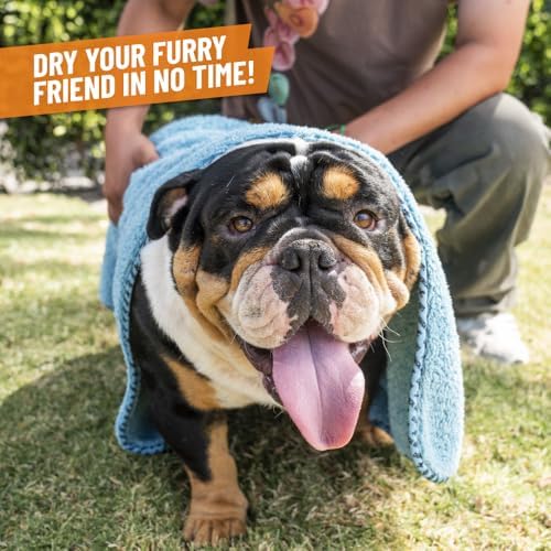 Chemical Guys, Furrocious Super Absorbent Pet Drying Towel, Blue, 25 x 36