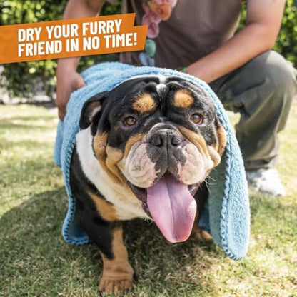 Chemical Guys, Furrocious Super Absorbent Pet Drying Towel, Blue, 25 x 36