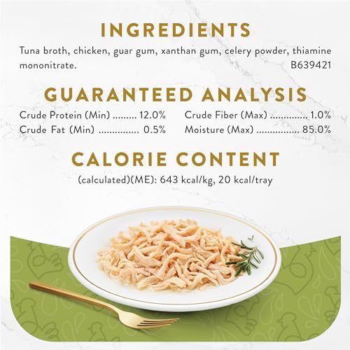 Purina Fancy Feast Appetizers Chicken in Tuna Broth Topper, 10 Ct, 1.1 oz