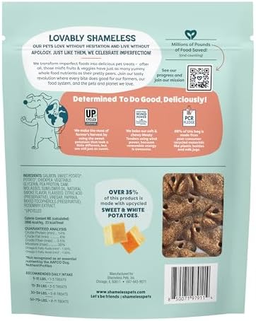 Shameless Pets Reelin' Salmon Meaty Tenders, Soft Dog Treats, 1.5lb