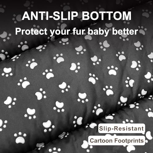 Dog Bed Mat, Reversible Dog Crate Pad with Washable Kennel Mat and Soft Foam, Flat Pet Bed for Dogs & Cats, for Crates Carriers & Travel (Dark Brown, 18" L*12" W*1.5" Th)