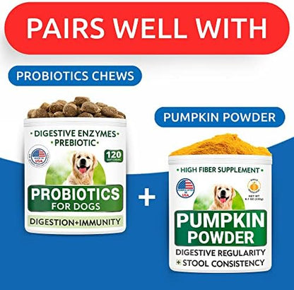 BARK&SPARK Pumpkin Powder for Dogs - 16.2oz Powdered Fiber Supplement and Stool Softener - Upset Stomach, Food Sensitivity - Improve Digestion - 16.2oz Powder