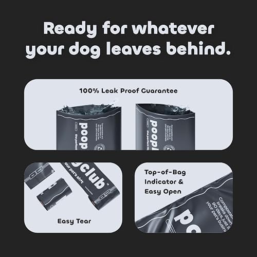 Lavender Scented Dog Poop Bags - Extra Thick Leak Proof for Dogs - Certified Compostable - Earthminded Essential Accessory for Daily Walks and Easy Cleanup - Compostable - 360 Bags