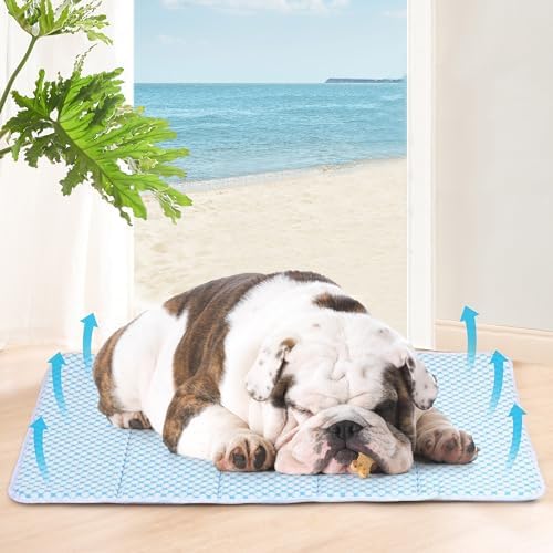 Dog Cooling Mat for Large Dogs, 30"x20" Memory Foam Pet Pad