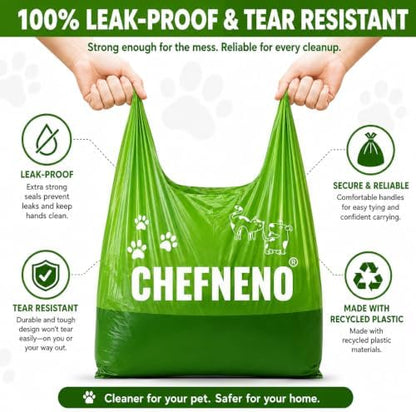 Cat Litter Waste Bags (500 ct., Green) Bulk Dog Poop Bags with Easy Tie Handles Lavender Scented Cat Litter Poop Diaper Bag Disposable Sanitary Pad Waste Bags (500 Bags)