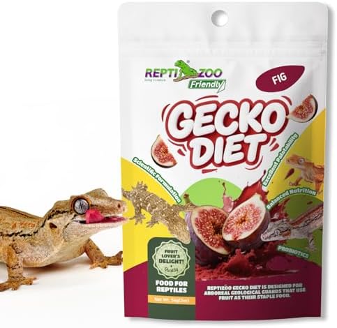 Gecko Food, Fruit Mix Fig and Insects Gecko Diet 2 oz