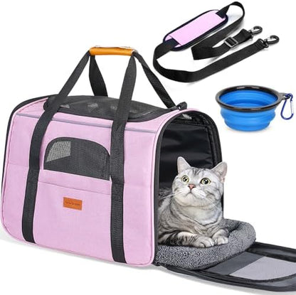 Morpilot Cat Carrier Soft for Large Medium Cats and Puppy up to 20lbs