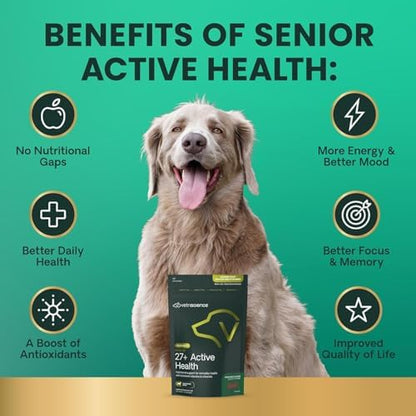 VetriScience Senior 27+ Multivitamin for Senior Dogs, Veggie, 60 Count