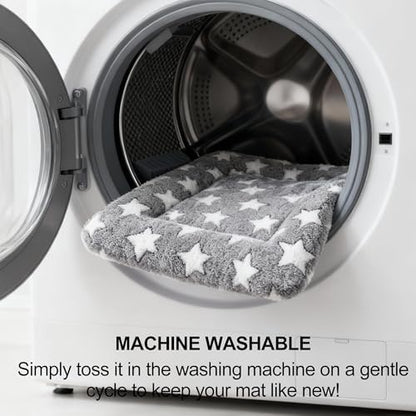 Dog Bed Mat, Reversible Crate Pad & Cute Dog Bed - Machine Washable Kennel Mat with Ultra Soft for Small Dogs & Cats