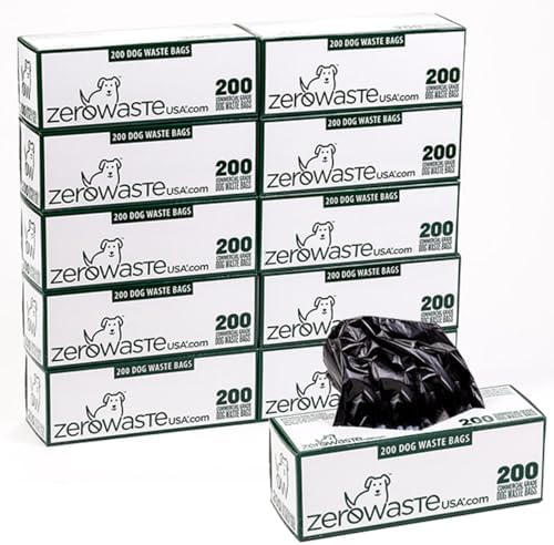 Zero Waste USA - 2,000 Premium Dog Waste Station Refill Bags, 10 Rolls