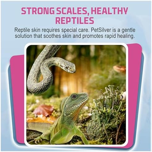 PetSilver Reptile Wound Spray, Skin Repair, Silver Snake Spray, 2 fl oz