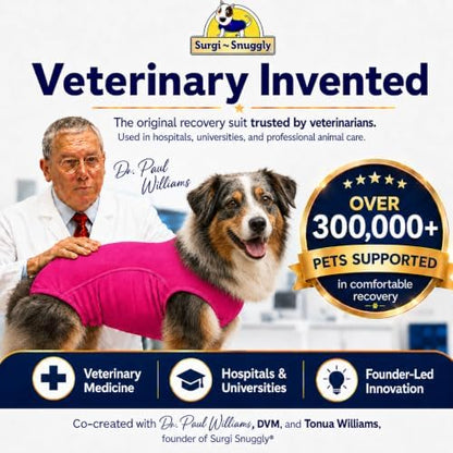 Surgi Snuggly Dog Surgery Recovery Suit, Cone Alternative, Spay/Neuter XLS