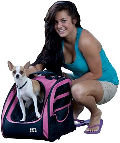 Pet Gear I-GO2 Roller Backpack, Large Traveler, Pink