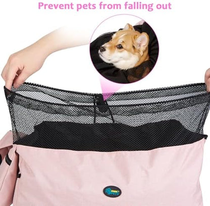 Ownpets XL Dog Sling 15-25lbs, Hands-Free Carrier with Bottom Support Pad