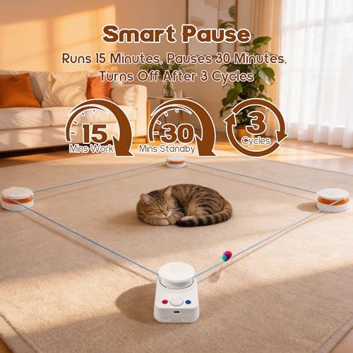 Interactive Cat Toy for Indoor Cat,Automatic Treadmill for Exercise