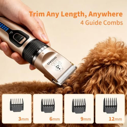 Dog Clippers for Grooming,Dog Grooming Kit for Heavy Thick Hair&Coats