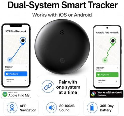 GPS Tracker for Vehicles No Subscription, iOS & Android Dual System