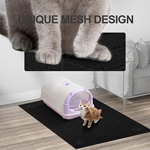 Cat Litter Box Mat, 47" x 35" Large Waterproof Litter Trapping Mat