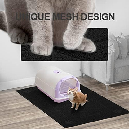 Cat Litter Box Mat, 47" x 35" Large Waterproof Litter Trapping Mat