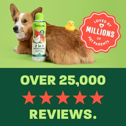 TropiClean Dog Perfume Spray, 3X Longer-Lasting Watermelon Scent, 10oz