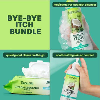 TropiClean Oatmeal & Medicated Itch Variety Pack, 3 Piece