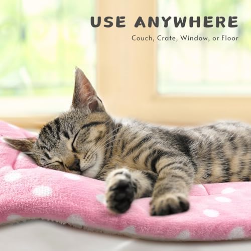 2 Pack Cat Blanket for Indoor Cats, Ultra Soft & Warm Calming Bed