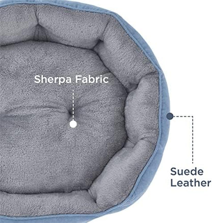 Bedsure Small Dog Bed Washable,Round Cat Beds for Indoor Cats,25in