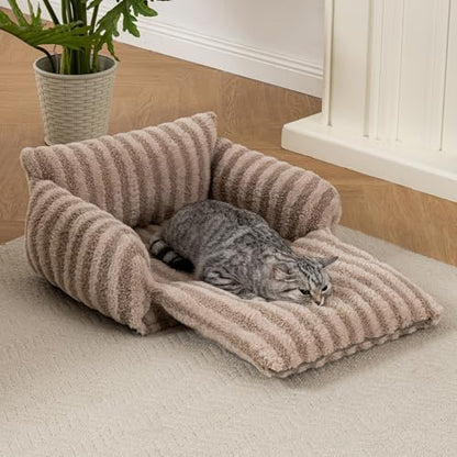 Hollypet Cat Bed Small Dog Orthopedic Couch Beds for Pets up to 13 lbs