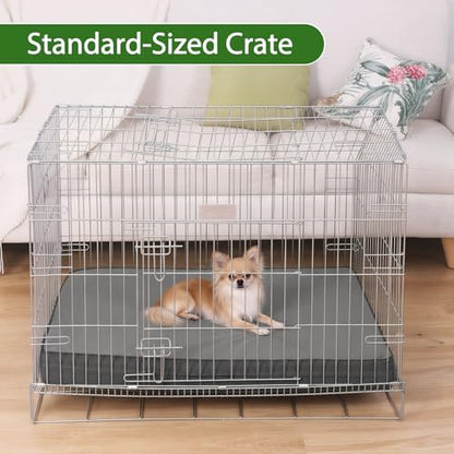 Waterproof Small Dog Bed Washable Orthopedic Wipeable Leather Crate Pad 24"