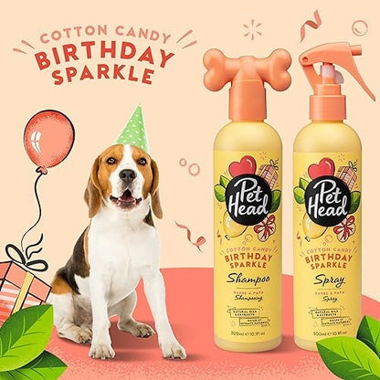 Pet Head Birthday Sparkle Dog Shampoo | Cotton Candy Scent | 10.1 fl. oz.