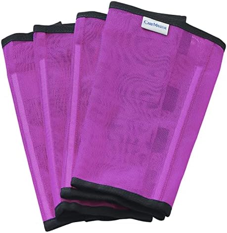 Fine Mesh Fly Boots Loose Fitting & Non-Slip Horse Fly Leggings No More Horsefly Nuisance Greatly Reduce Stomping Breathable with Natural Air Flow (Set of 4)