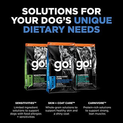 Go! Solutions Skin + Coat Care Chicken Dry Dog Food, 12 lb