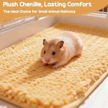 6 Pcs Guinea Pig Cage Liner, 20x12 Inch Washable Fleece Bedding Mat