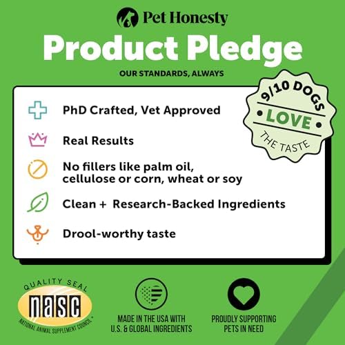 Pet Honesty Dog Probiotic Powder for Digestion & Gut Health, 90 Scoops