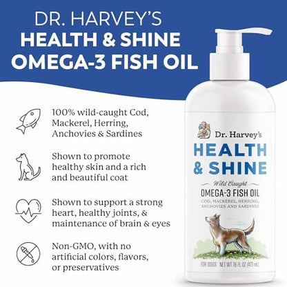 Dr. Harvey's Health & Shine Omega 3 Fish Oil for Dogs
